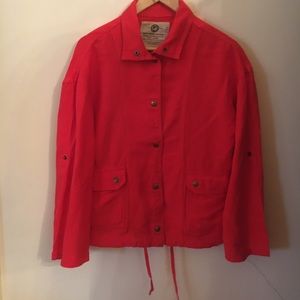 Red Linen Jacket